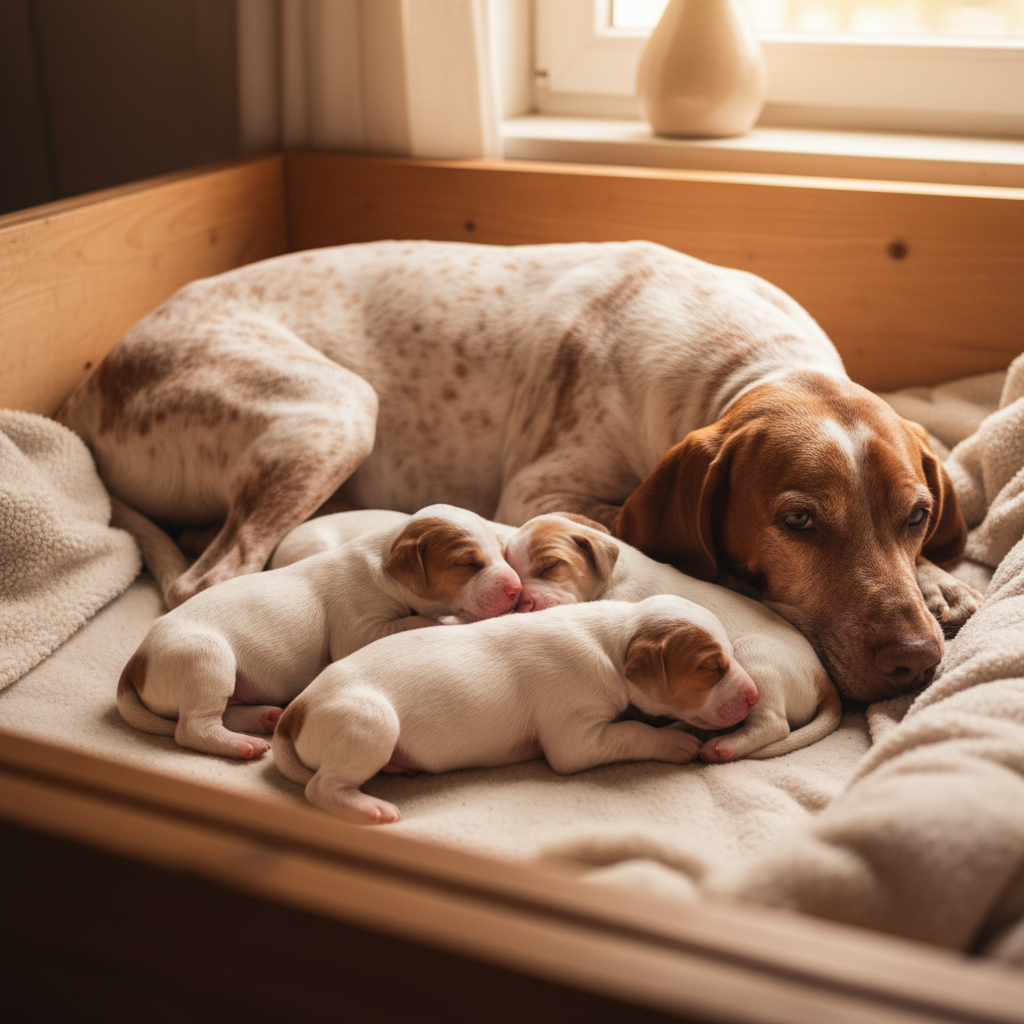 Bracco Italiano pups week 1-3
